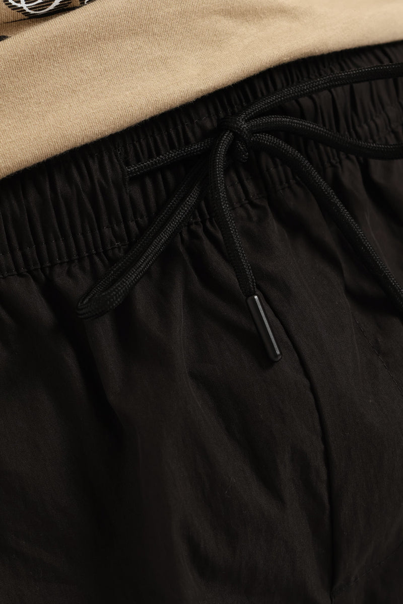 Zip Cargo Short - Black