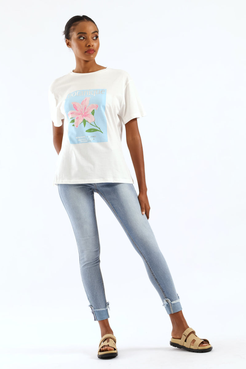 Botanique Floral Tee - Cream