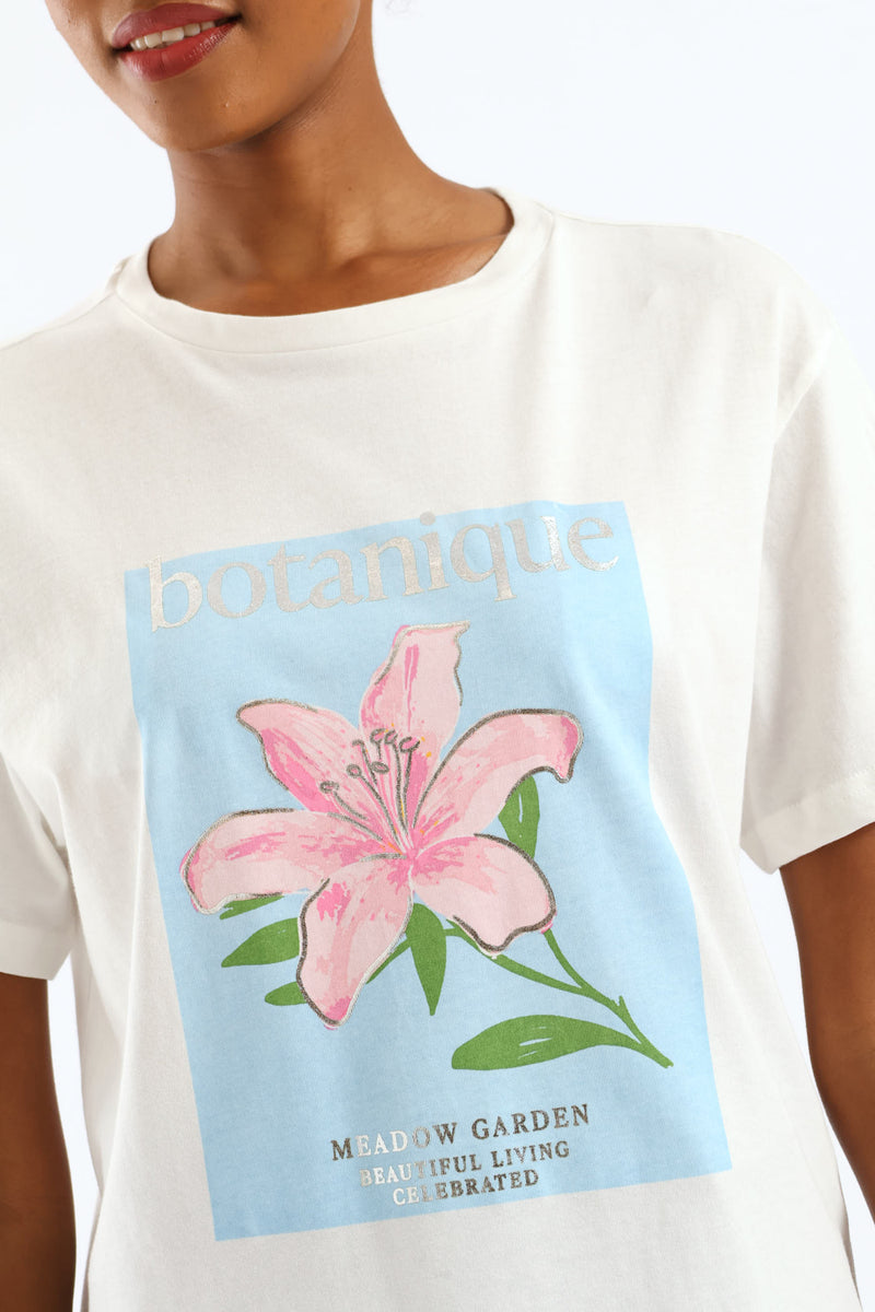 Botanique Floral Tee - Cream