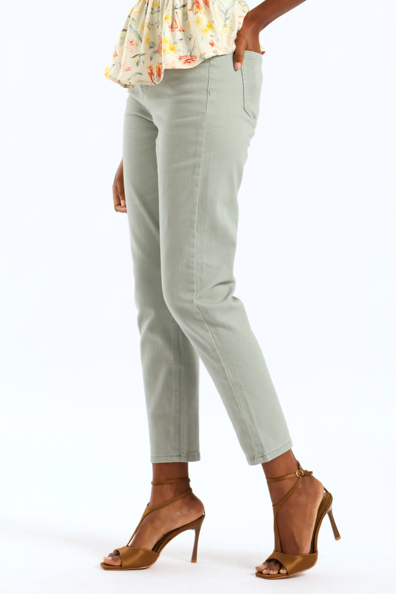 Hi-Rise Mom Jean - Sage