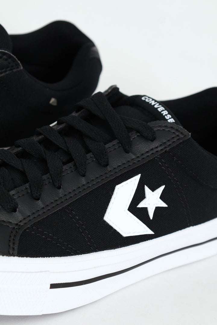 Sport Casual Low Sneaker - Black