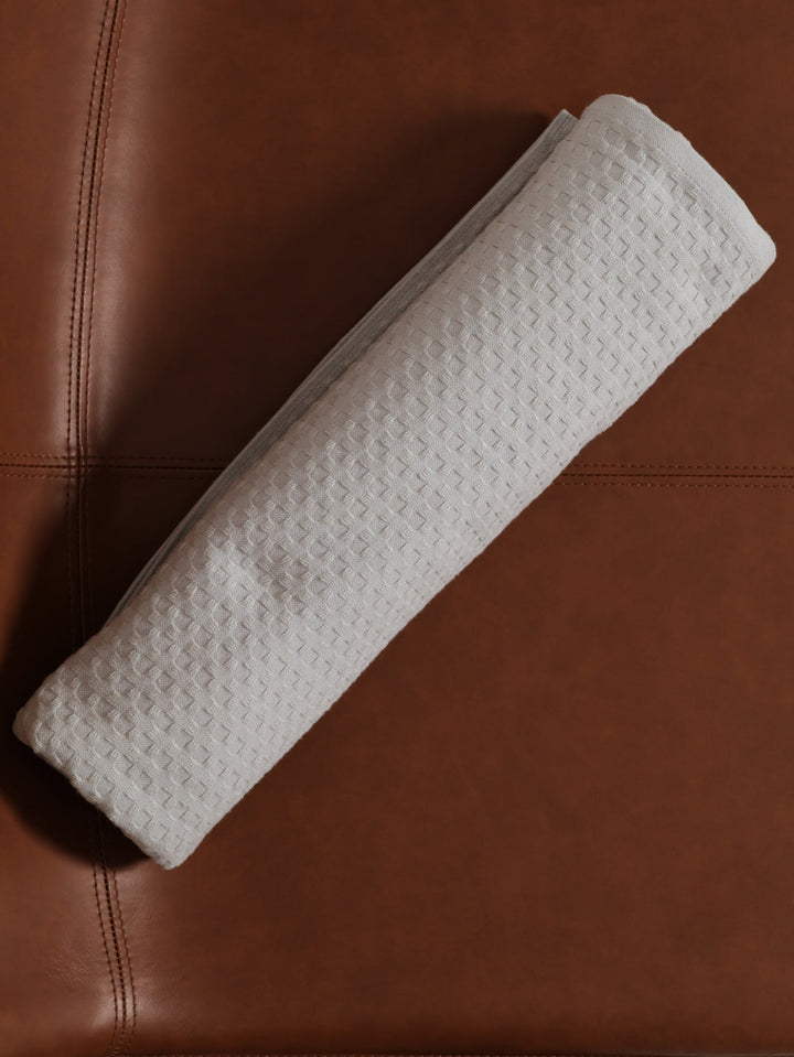 Waffle Cotton Throw 110X170cm - Grey