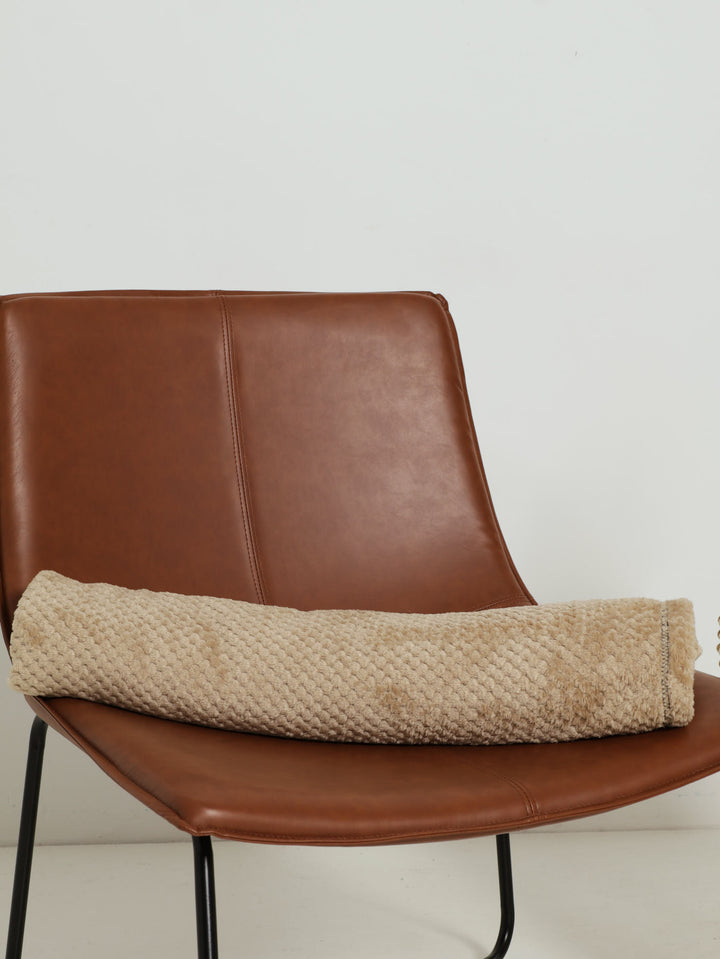 Popcorn Flannel Blanket 125X152cm  - Stone