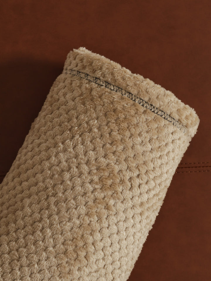 Popcorn Flannel Blanket 125X152cm  - Stone