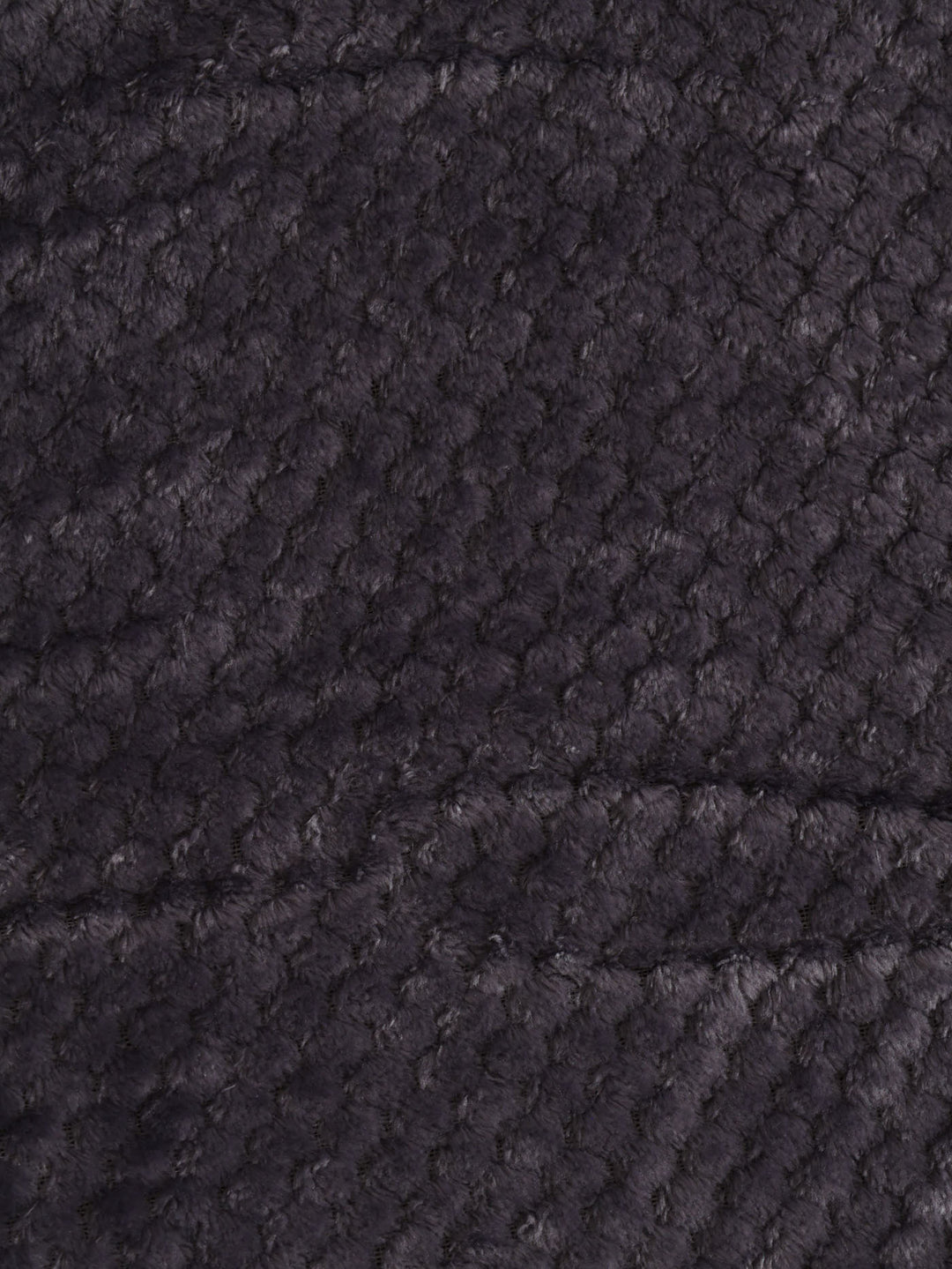 Popcorn Flannel Blanket 125X152cm  - Charcoal