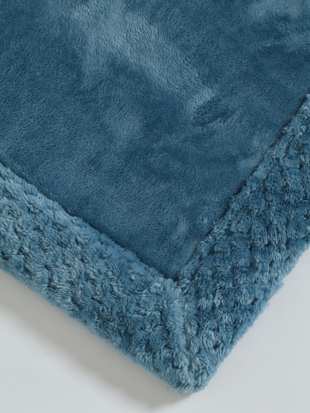 Teal Waffle Border Memory Foam Bath Mat - 50X80cm