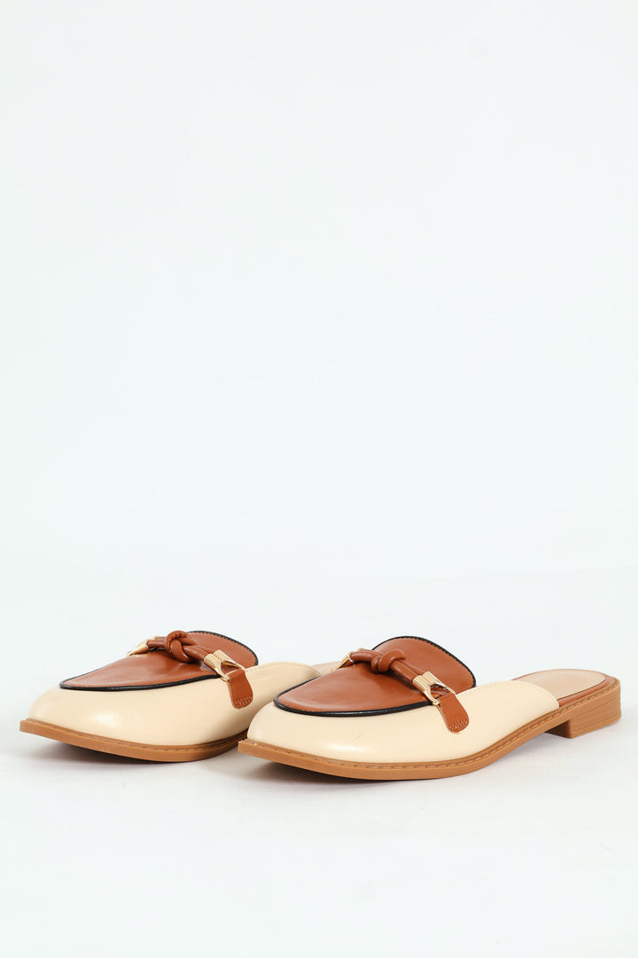 Piped Push In Loafer Rope Trim - Beige