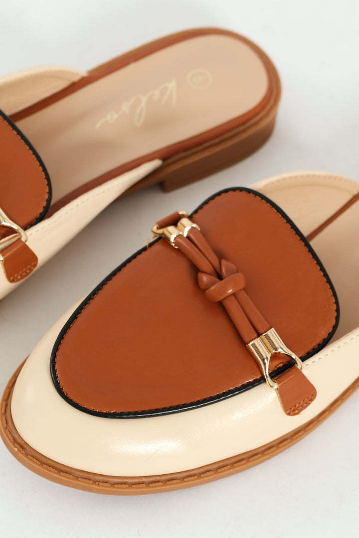 Piped Push In Loafer Rope Trim - Beige