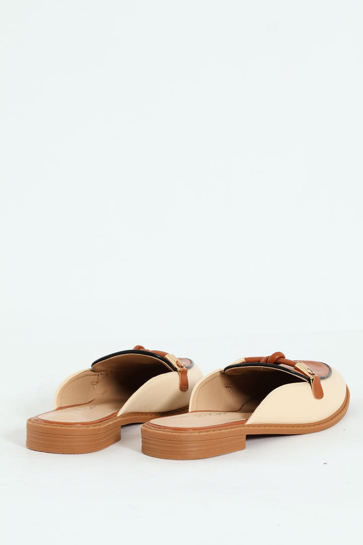 Piped Push In Loafer Rope Trim - Beige