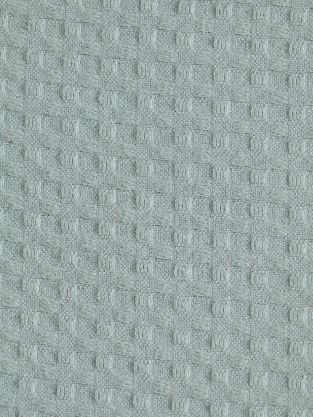 Waffle Cotton Throw 110X170cm - Duck Egg