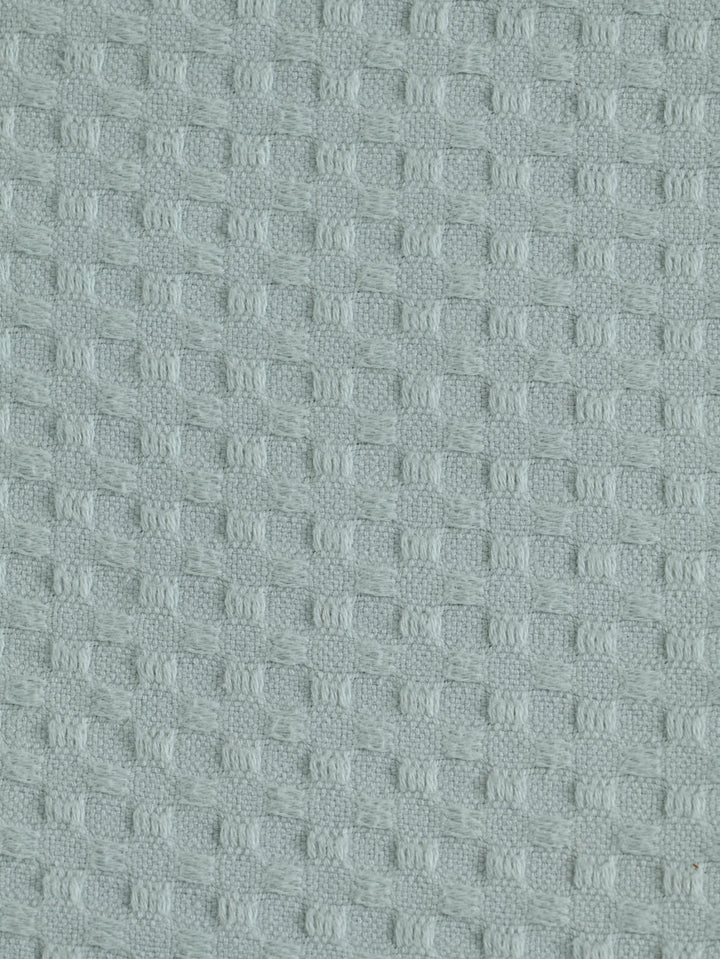 Waffle Cotton Throw 110X170cm - Duck Egg
