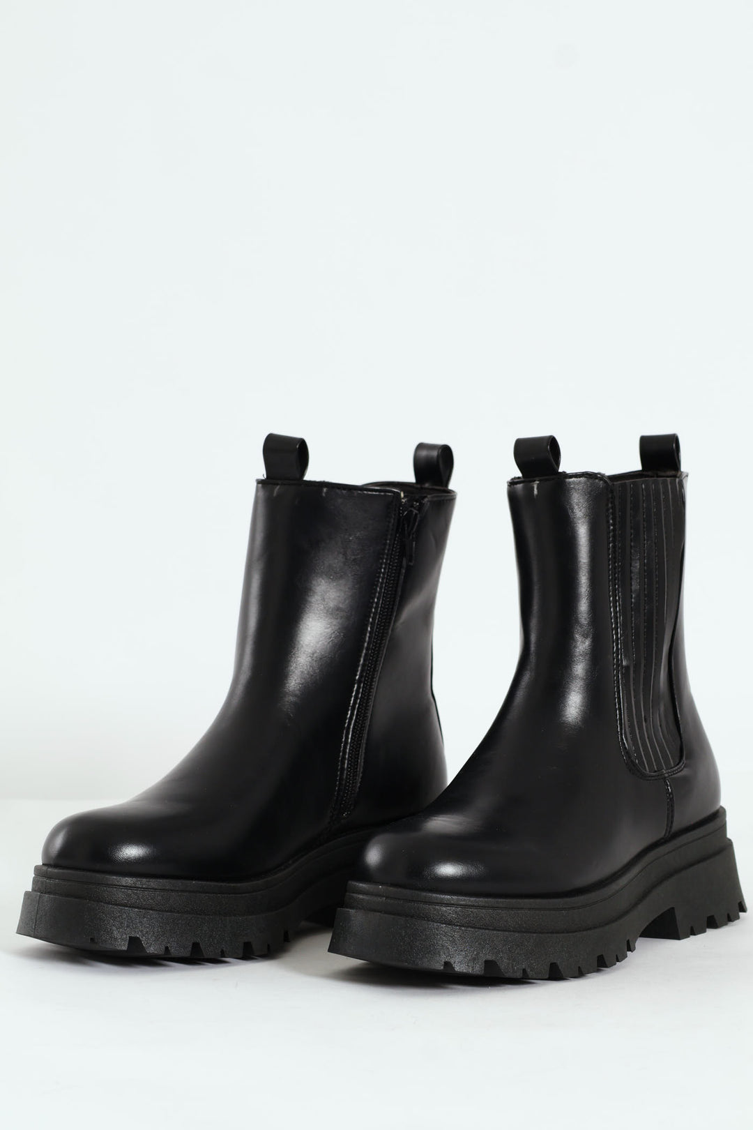 Chunky Mid Chelsea Boot - Black