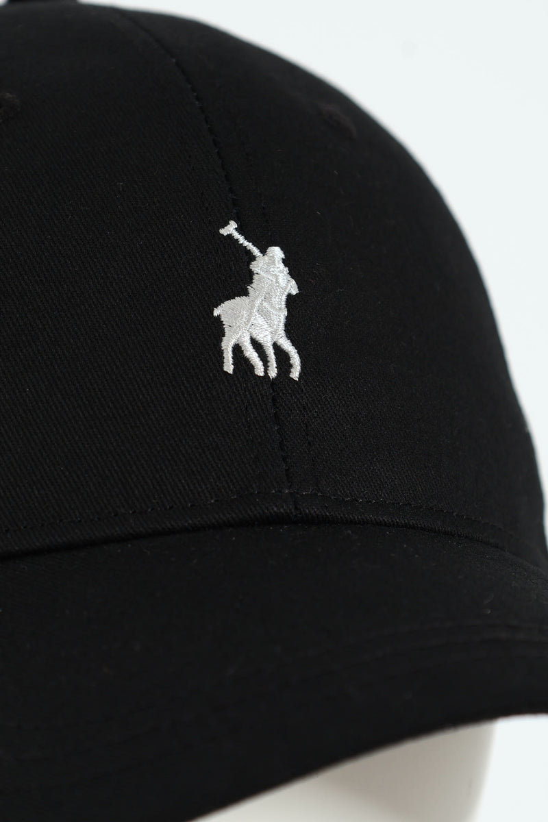 6 Panel Classic Peak Cap - Black