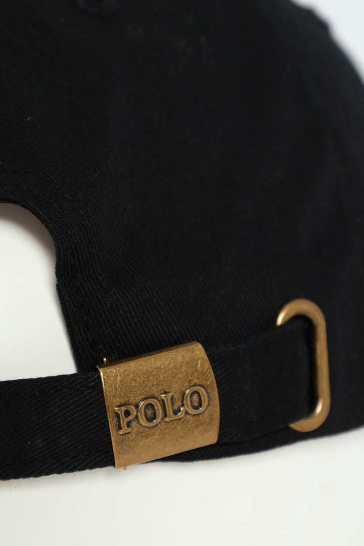 6 Panel Classic Peak Cap - Black