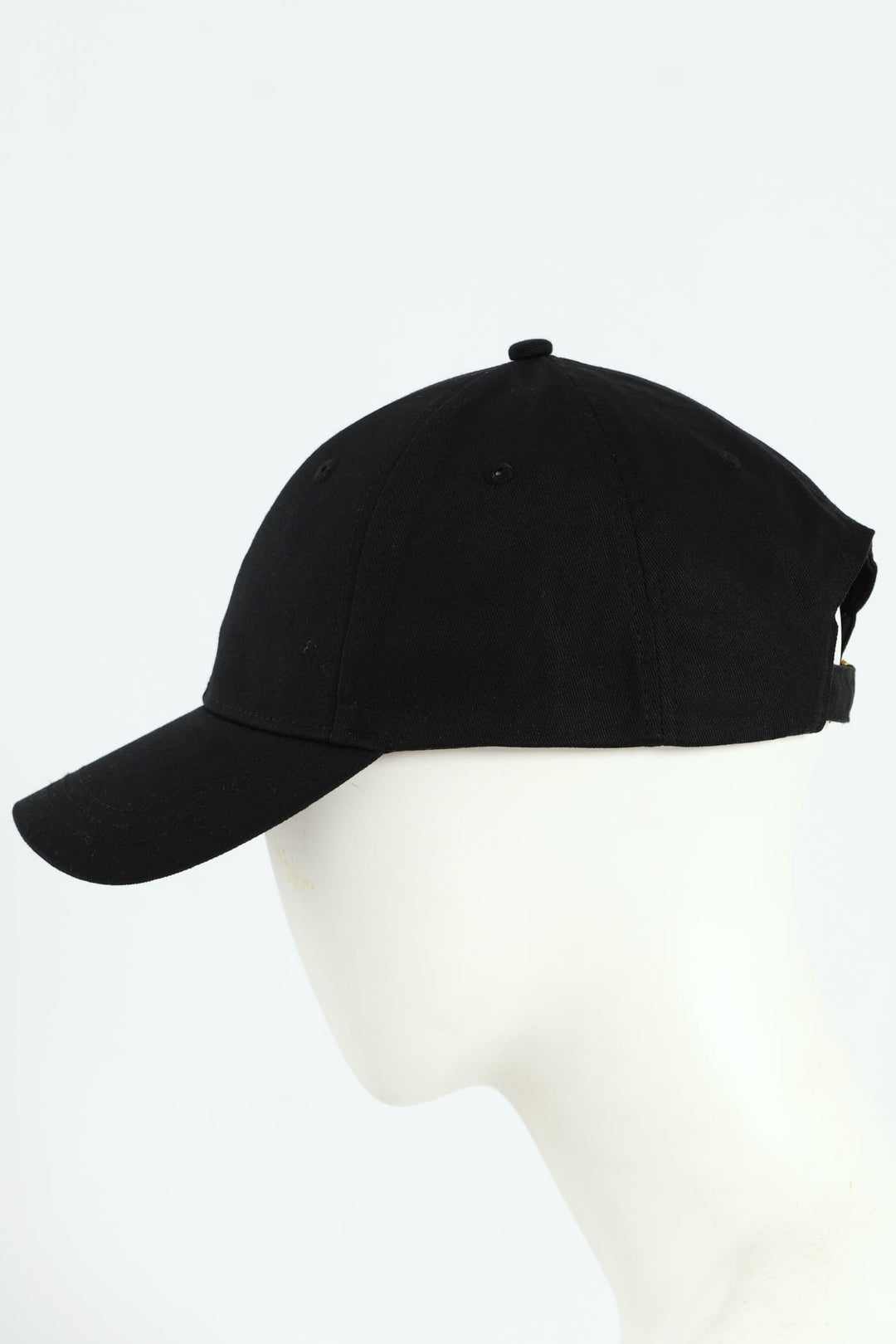 6 Panel Classic Peak Cap - Black