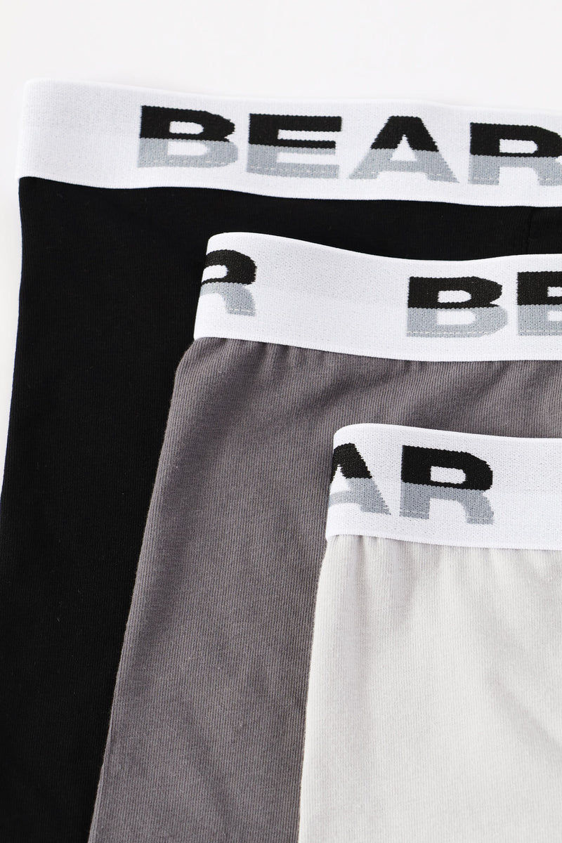 3 Pack Plain Core Bodyshorts - Grey/Black