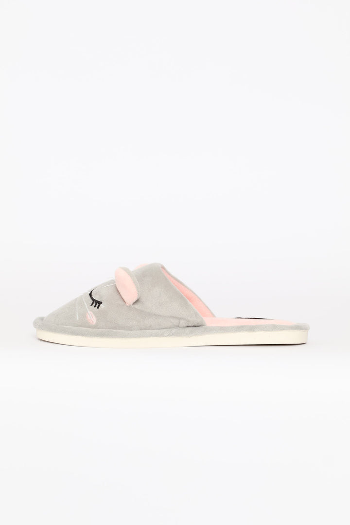 Mouse Slipper - Grey