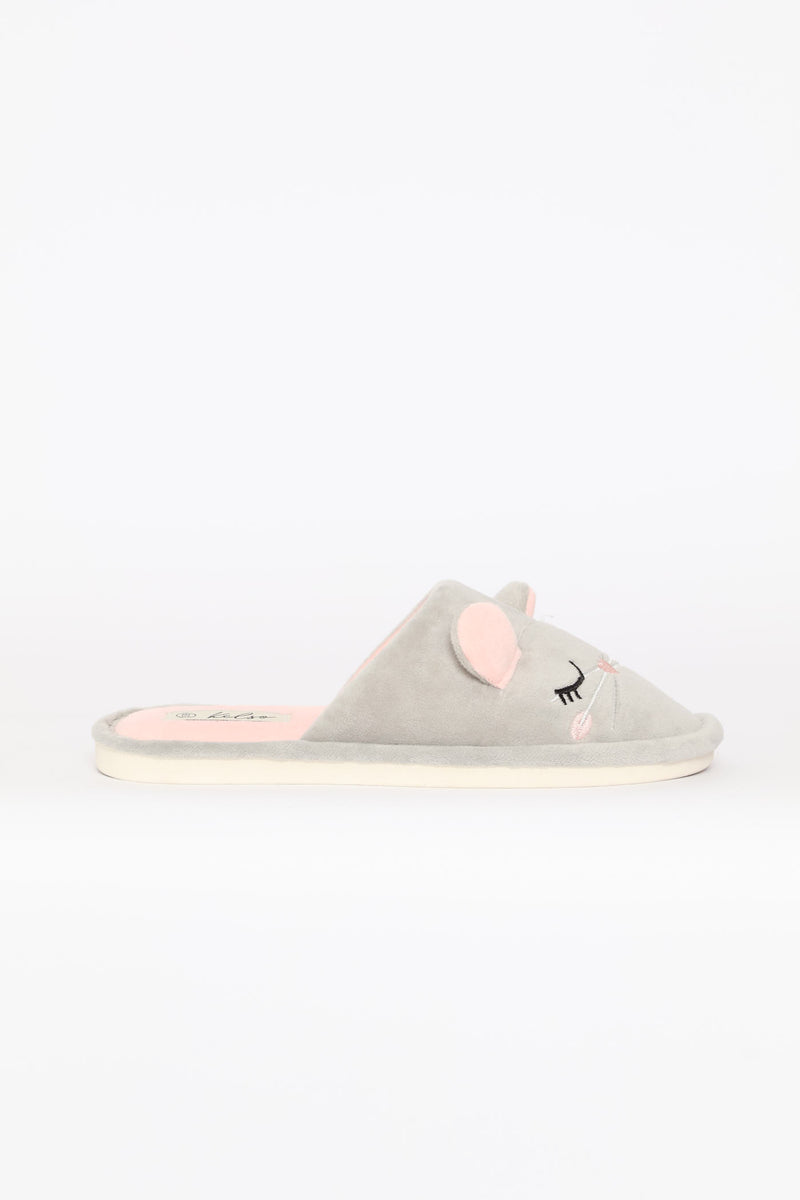 Mouse Slipper - Grey