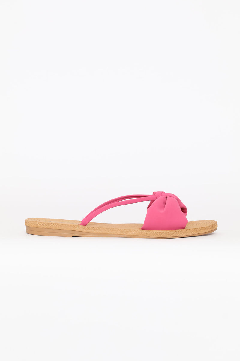 Bow Detail Sandal - Cerise