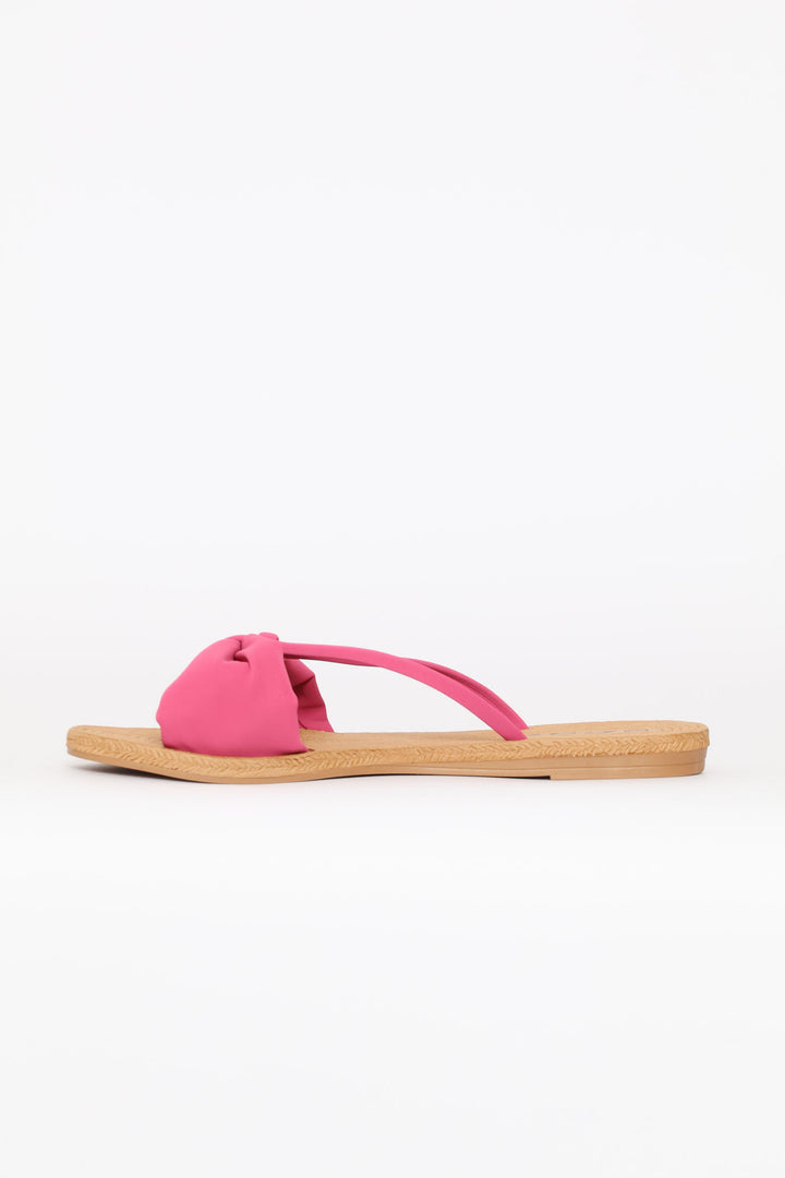 Bow Detail Sandal - Cerise