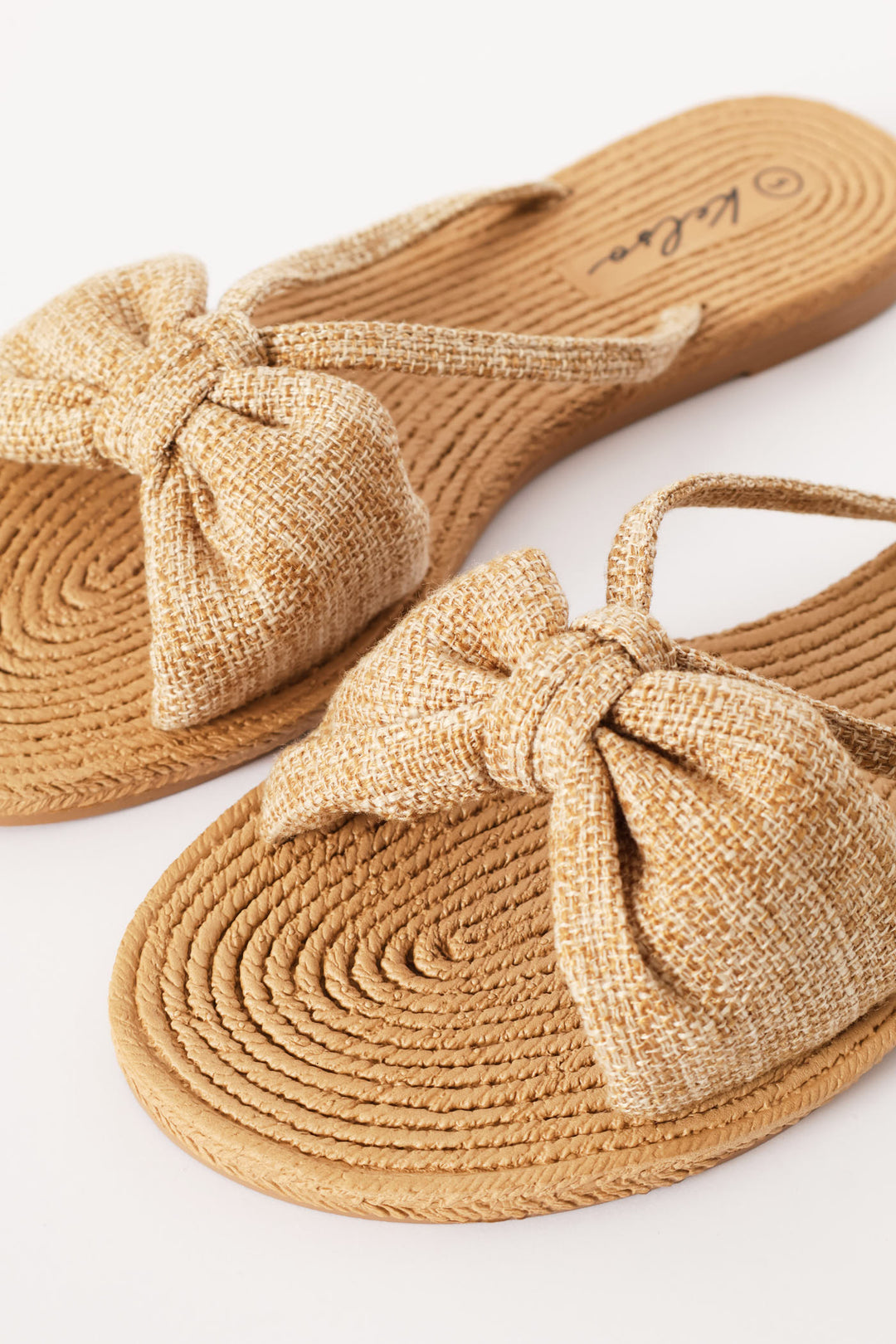 Bow Detail Sandal - Natural