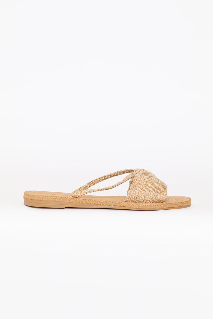 Bow Detail Sandal - Natural