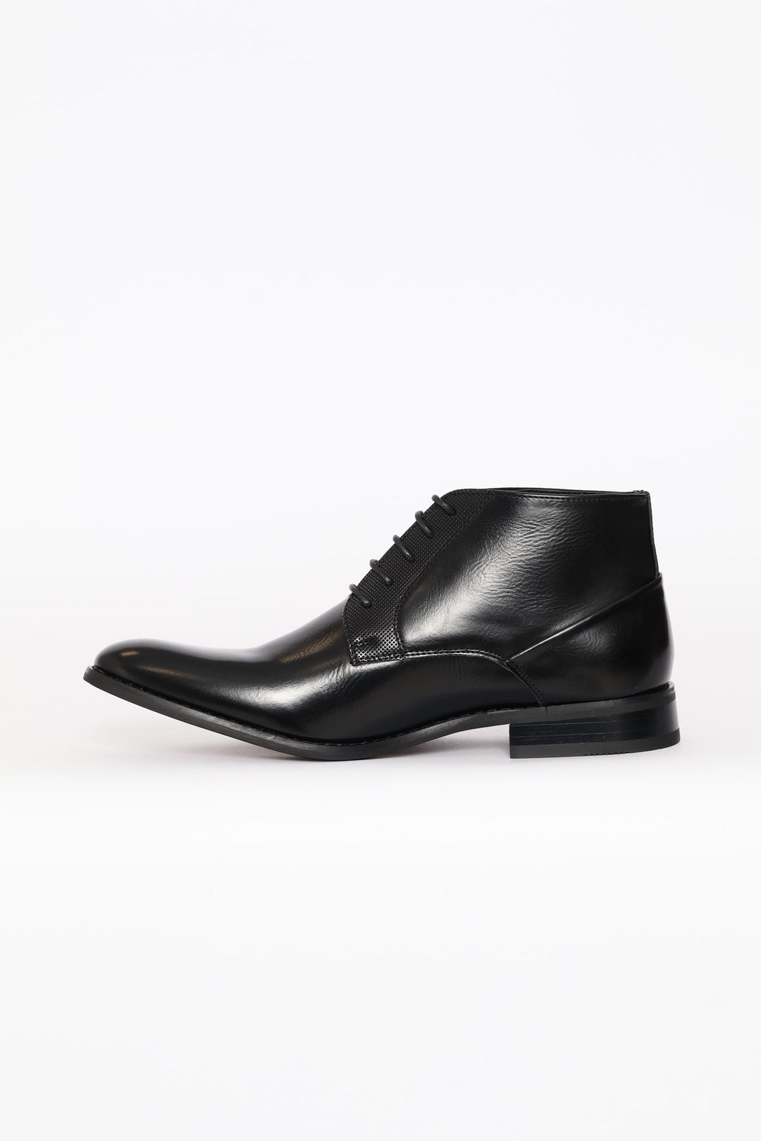 Lace Up Formal Boot - Black