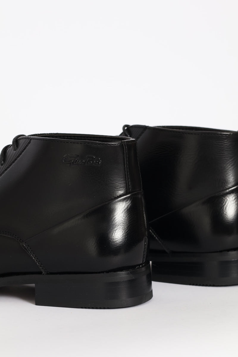 Lace Up Formal Boot - Black