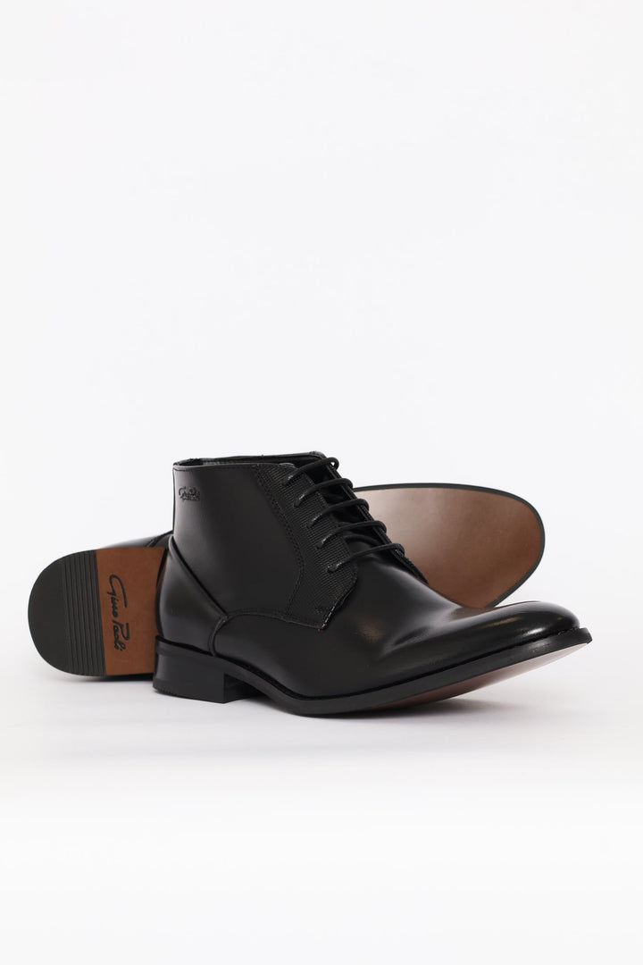 Lace Up Formal Boot - Black