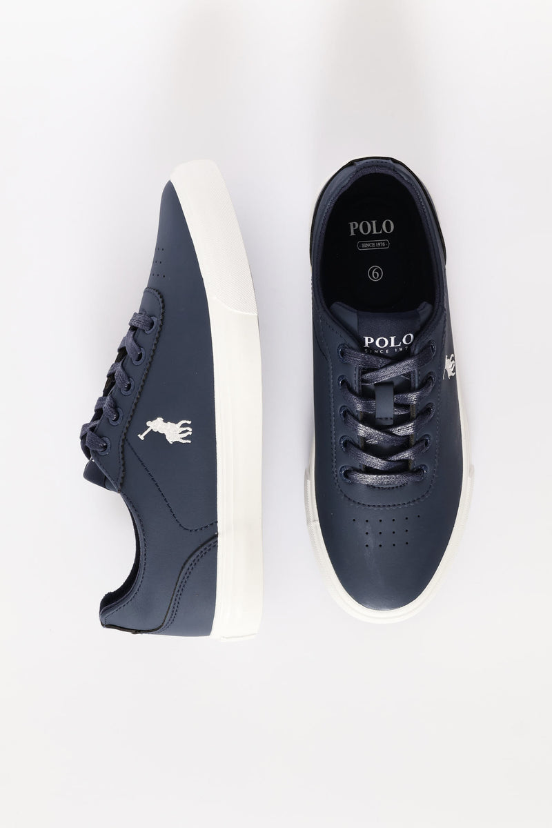 Basic Pu Sneaker - Navy