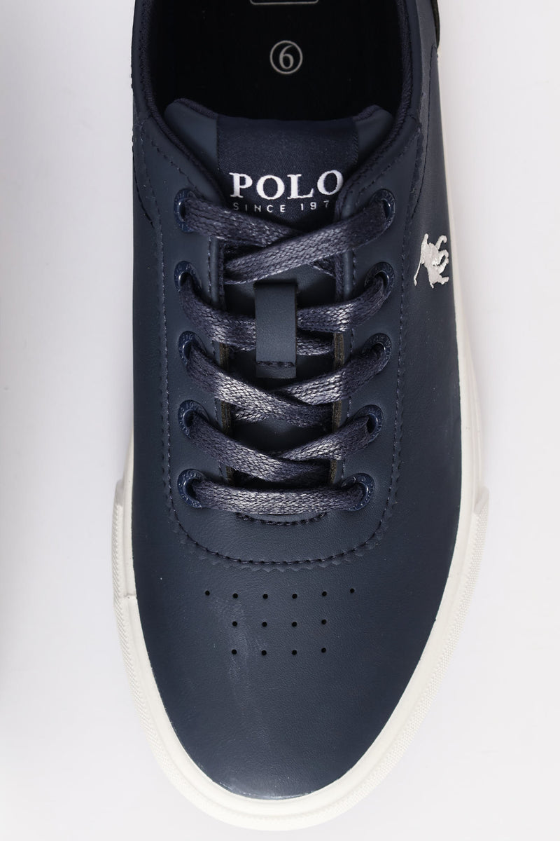 Basic Pu Sneaker - Navy