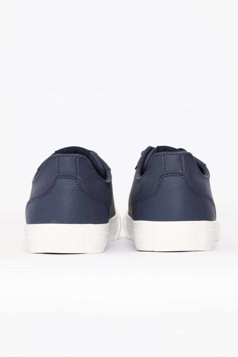 Basic Pu Sneaker - Navy