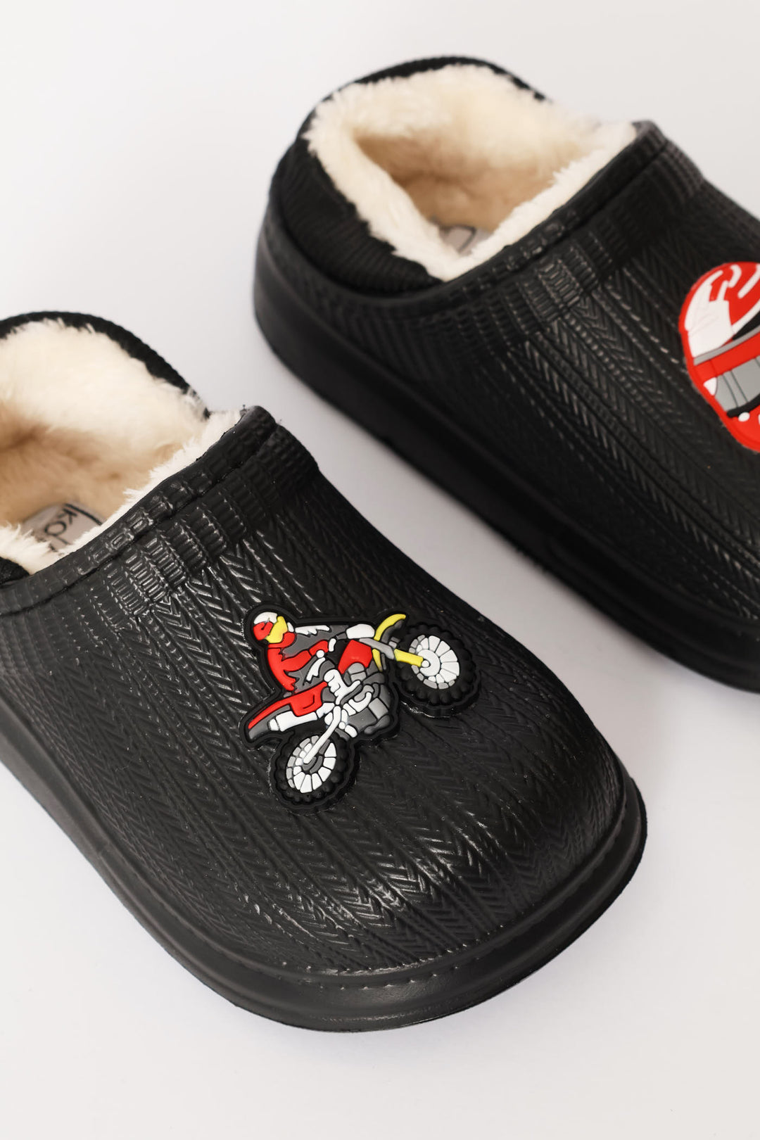 Pre-Boys Bike Moulded Slipper - Black