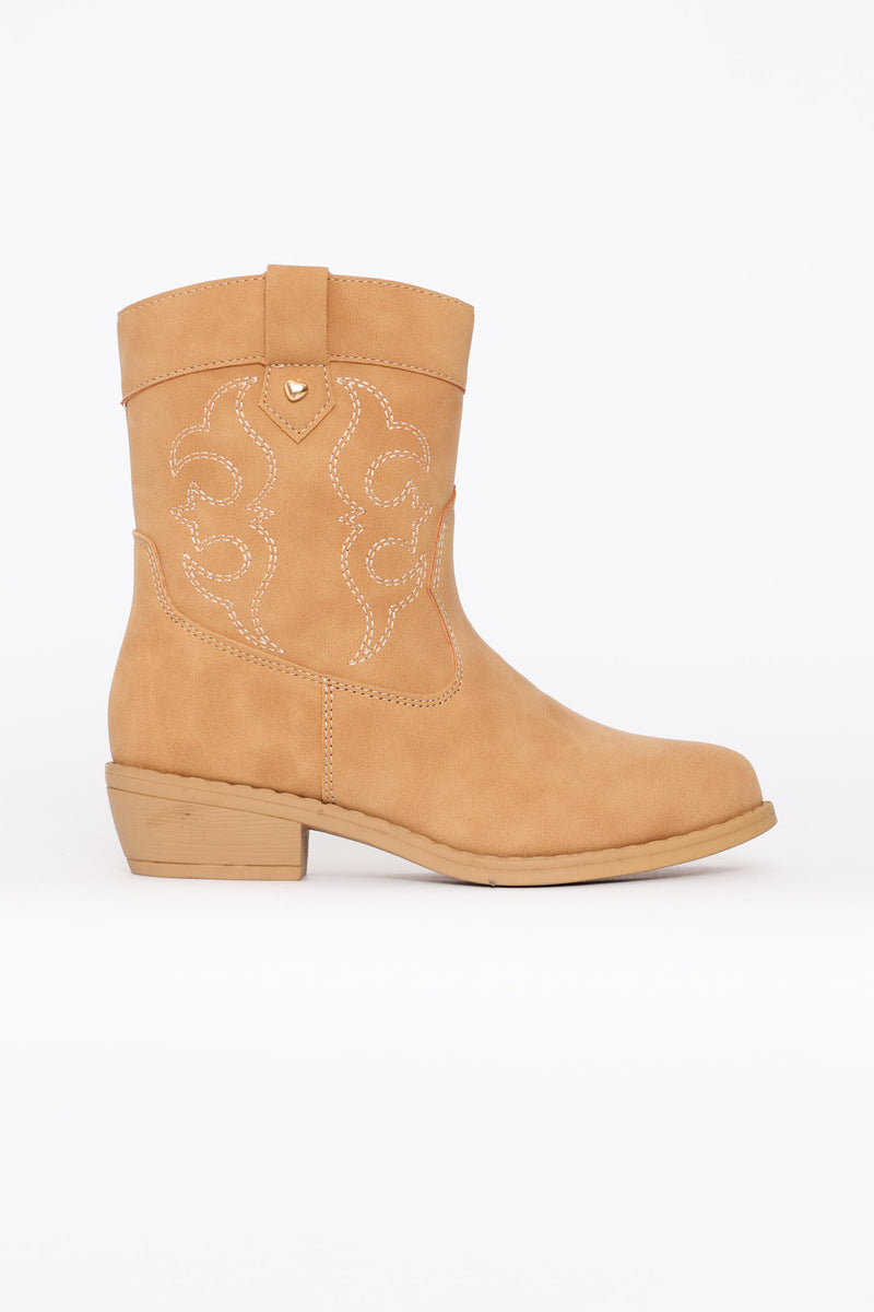 Girls Western Boot - Tan