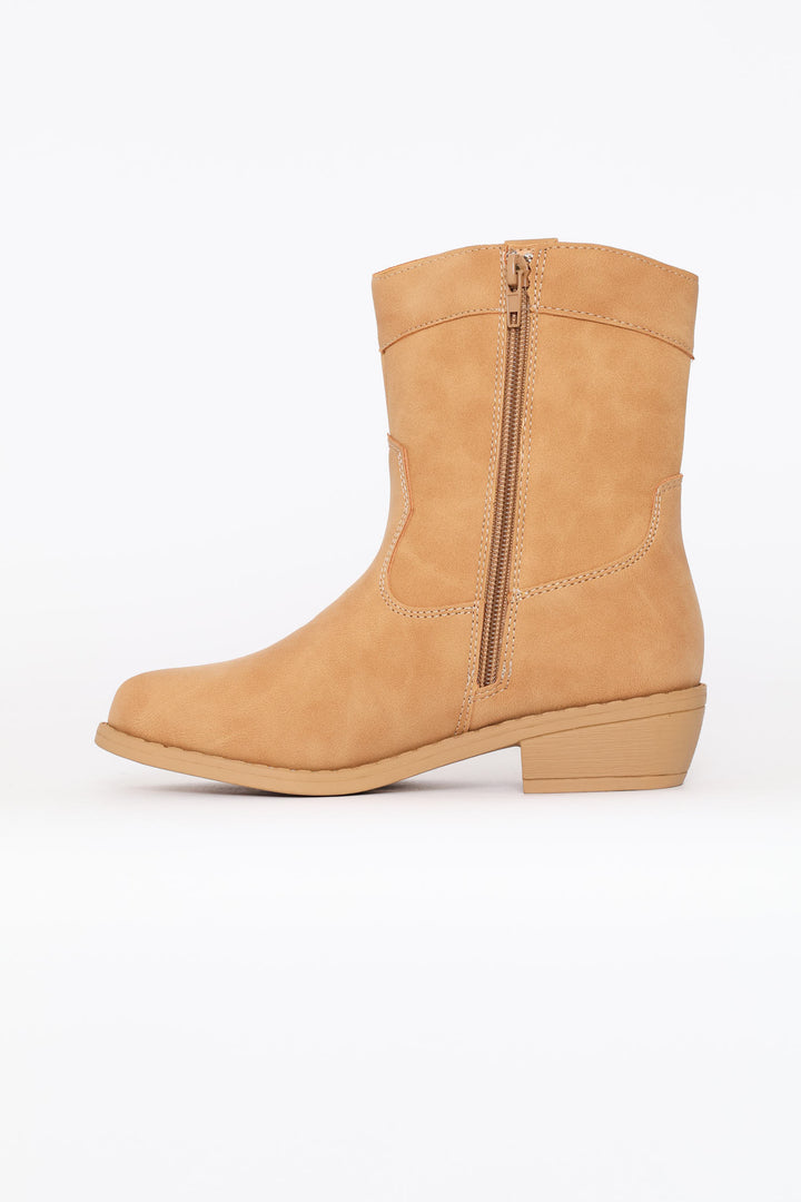 Girls Western Boot - Tan