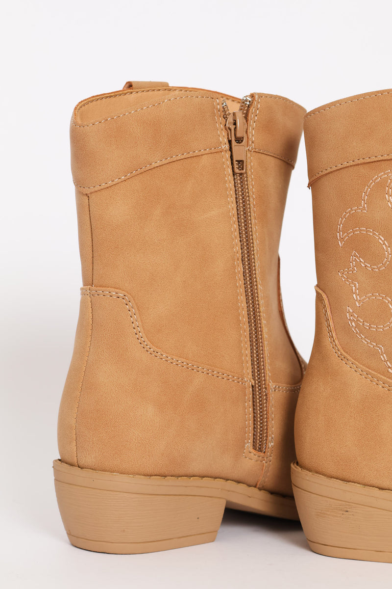 Girls Western Boot - Tan