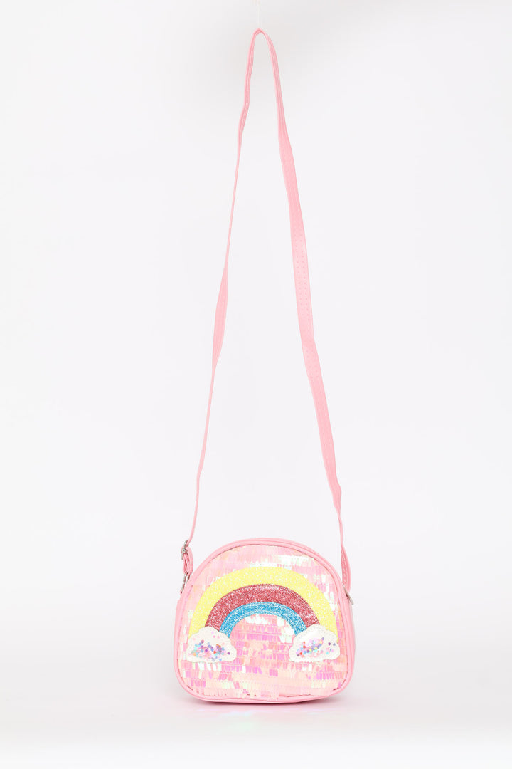 Pre-Girls Rainbow Clouds Sling Bag - Multi