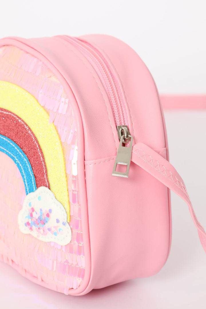 Pre-Girls Rainbow Clouds Sling Bag - Multi