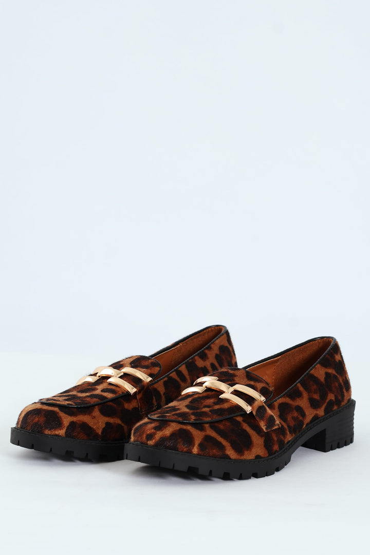 Animal Loafer With Trim