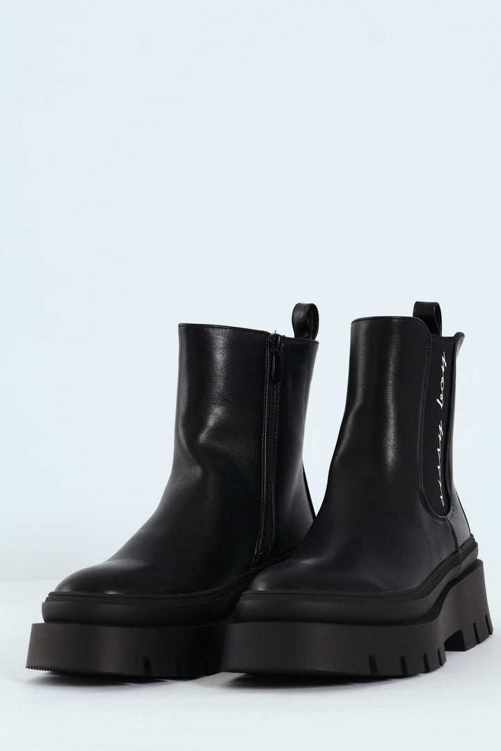 Chunky Chelsea Boot - Black