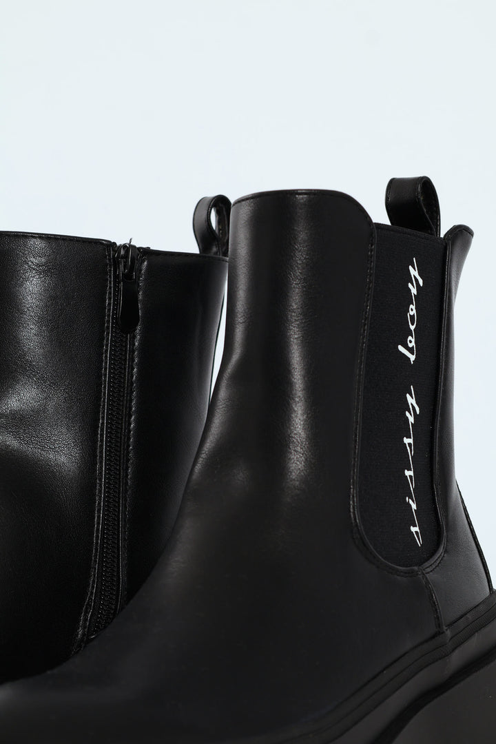 Chunky Chelsea Boot - Black
