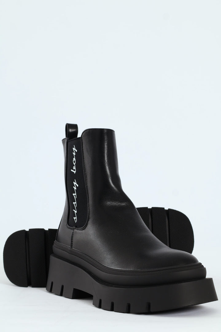 Chunky Chelsea Boot - Black