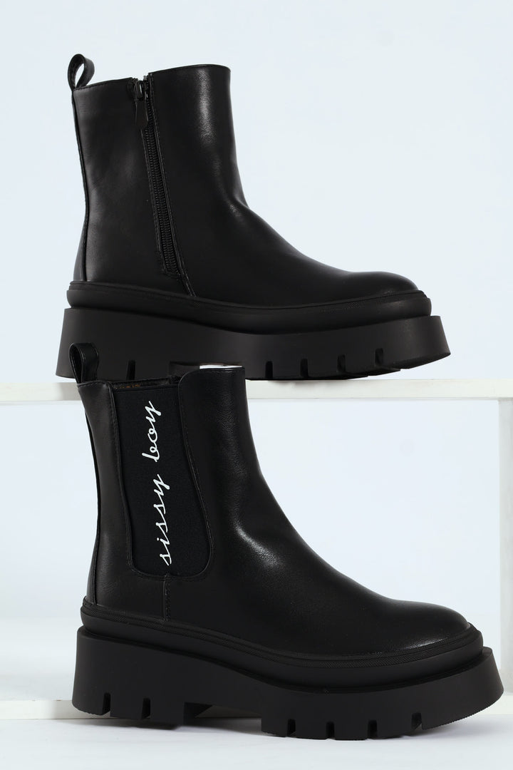 Chunky Chelsea Boot - Black