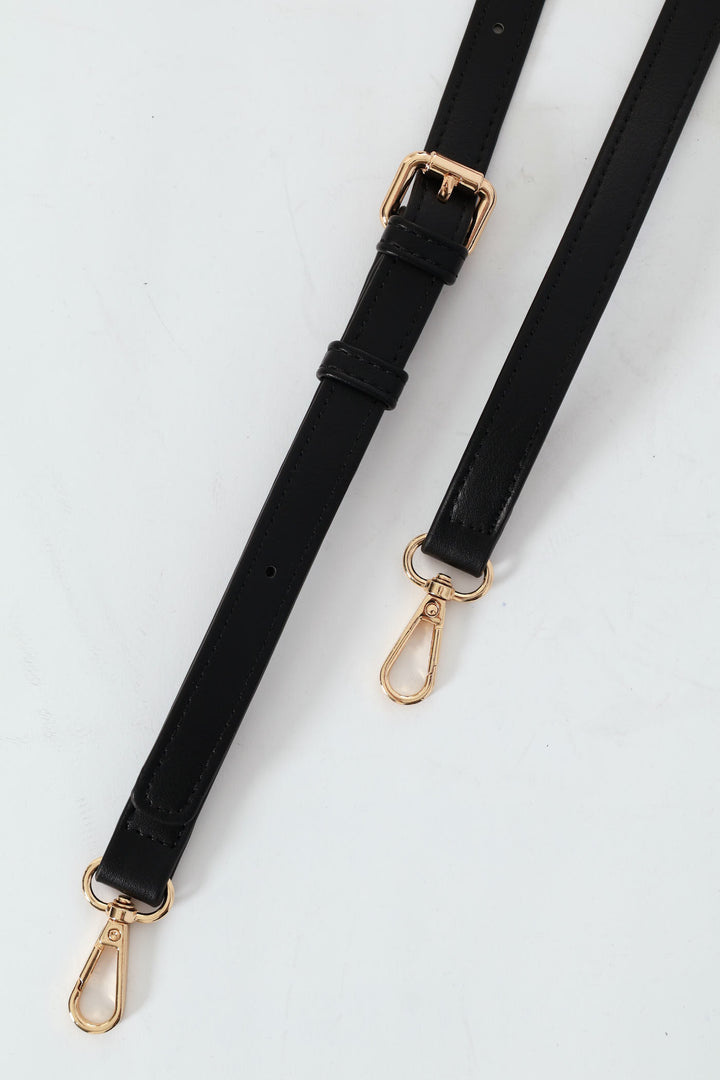 Handbag With Lock Detail - Black