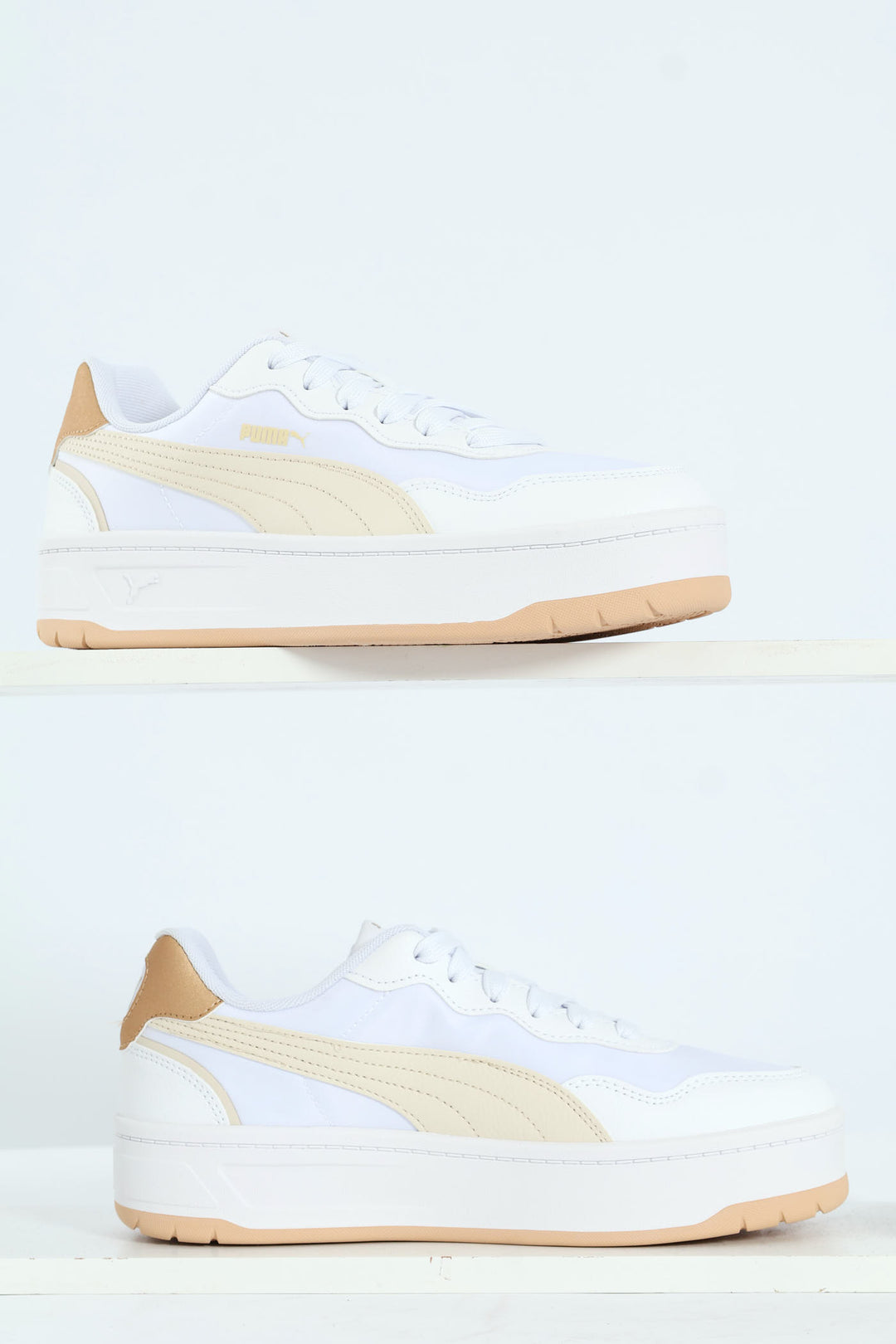 Court Lally Skye Aqua Metallics Sneaker - White