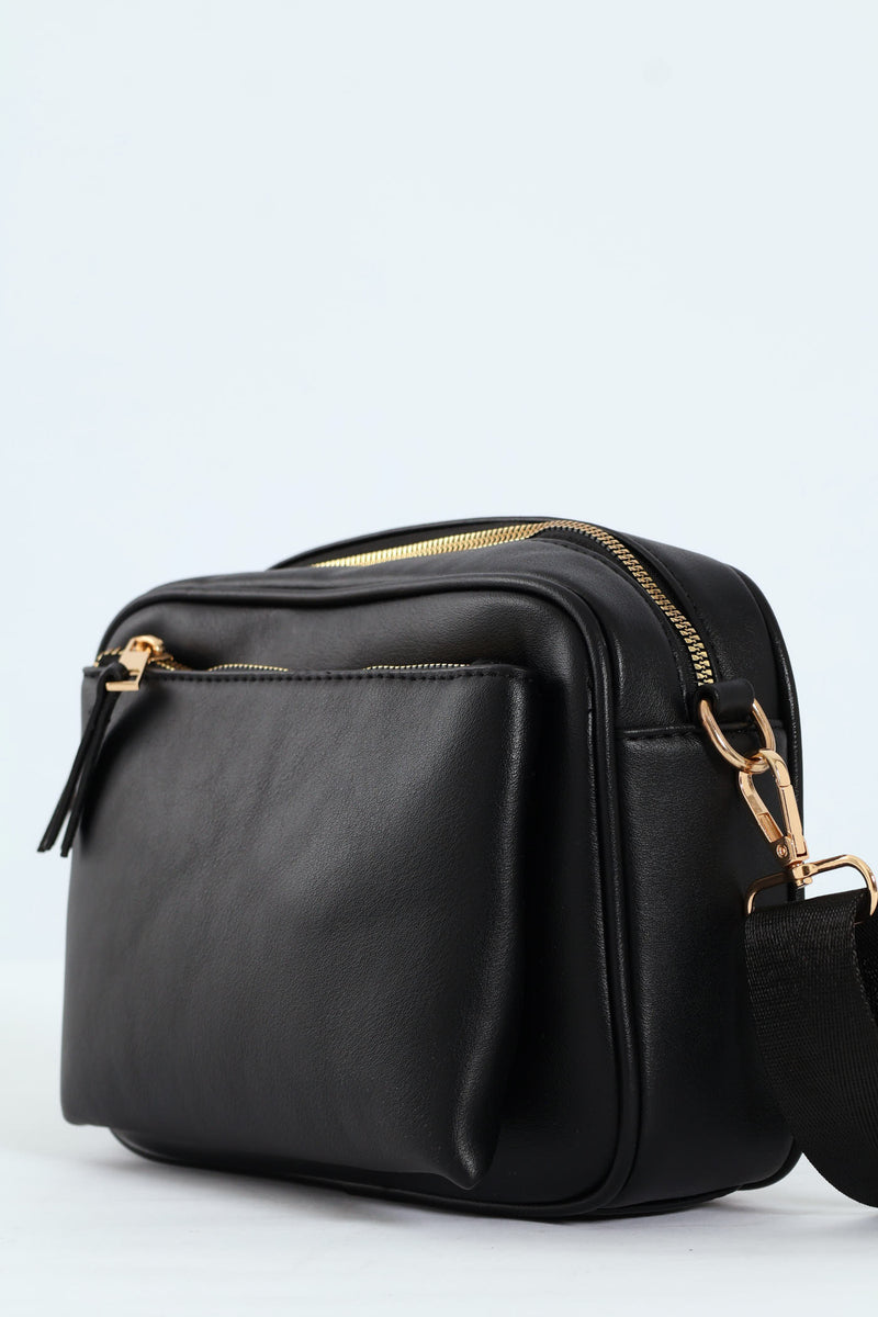 Front Pocket Camera Bag - Black