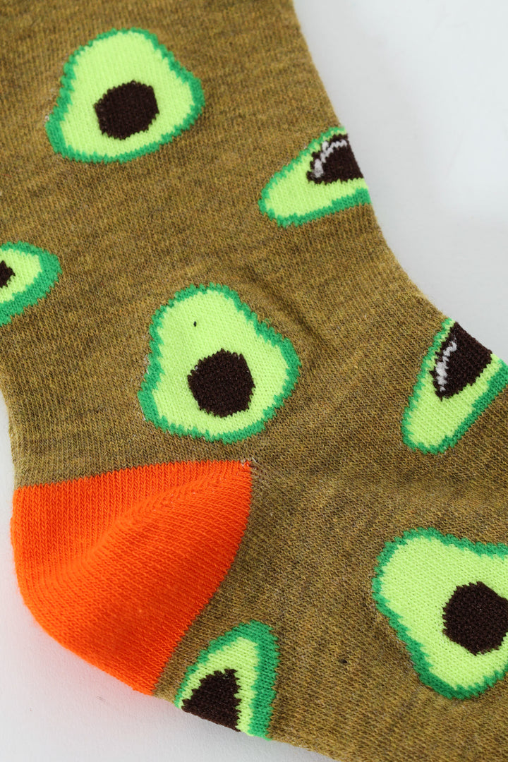 Single Anklet Socks - Olive
