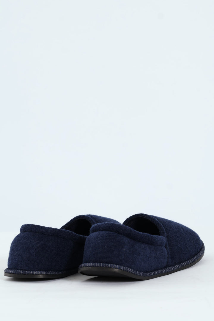 Basic Closed Back Slipper - Navy