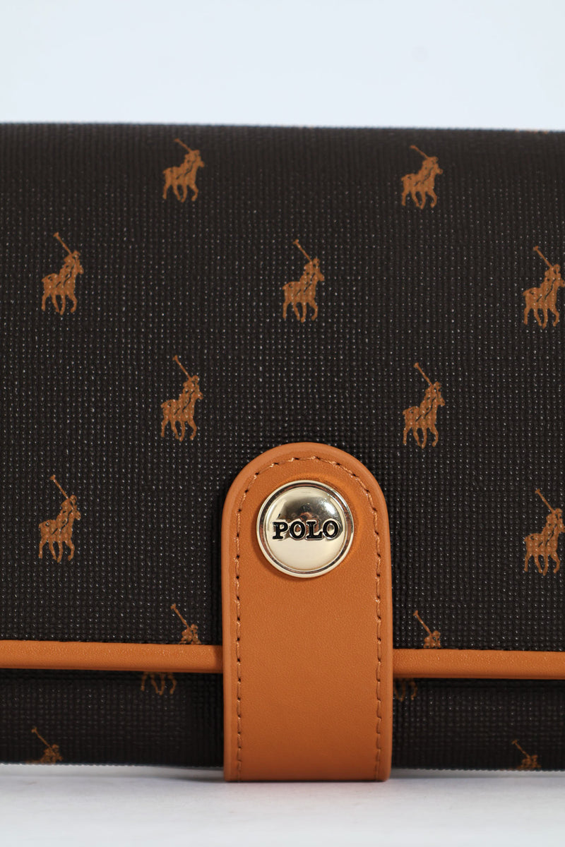 Iconic Clutch Purse - Brown
