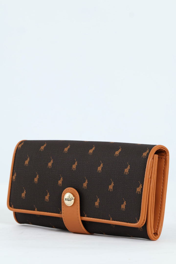 Iconic Clutch Purse - Brown